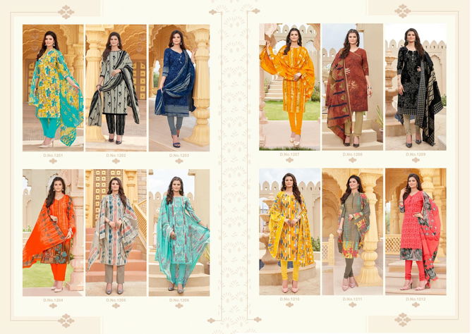 Mfc Pashmina 12 Pure Cotton Regular Casual Wear Printed Dress Material Collection
